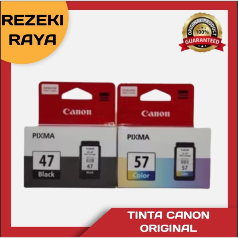 Jual Tinta Canon 47 57 1paket Black dan Colour for E400 E410 E460 E470 ...