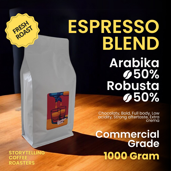 Jual Kopi Espresso Blend Arabika Robusta 50 : 50 1kg / 1000 Gram Medium ...