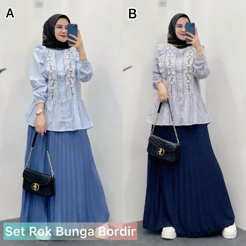 Jual READY SET ROK BUNGA BORDIR (SILAHKAN CHAT DULU SEBELUM CO UNTUK ...