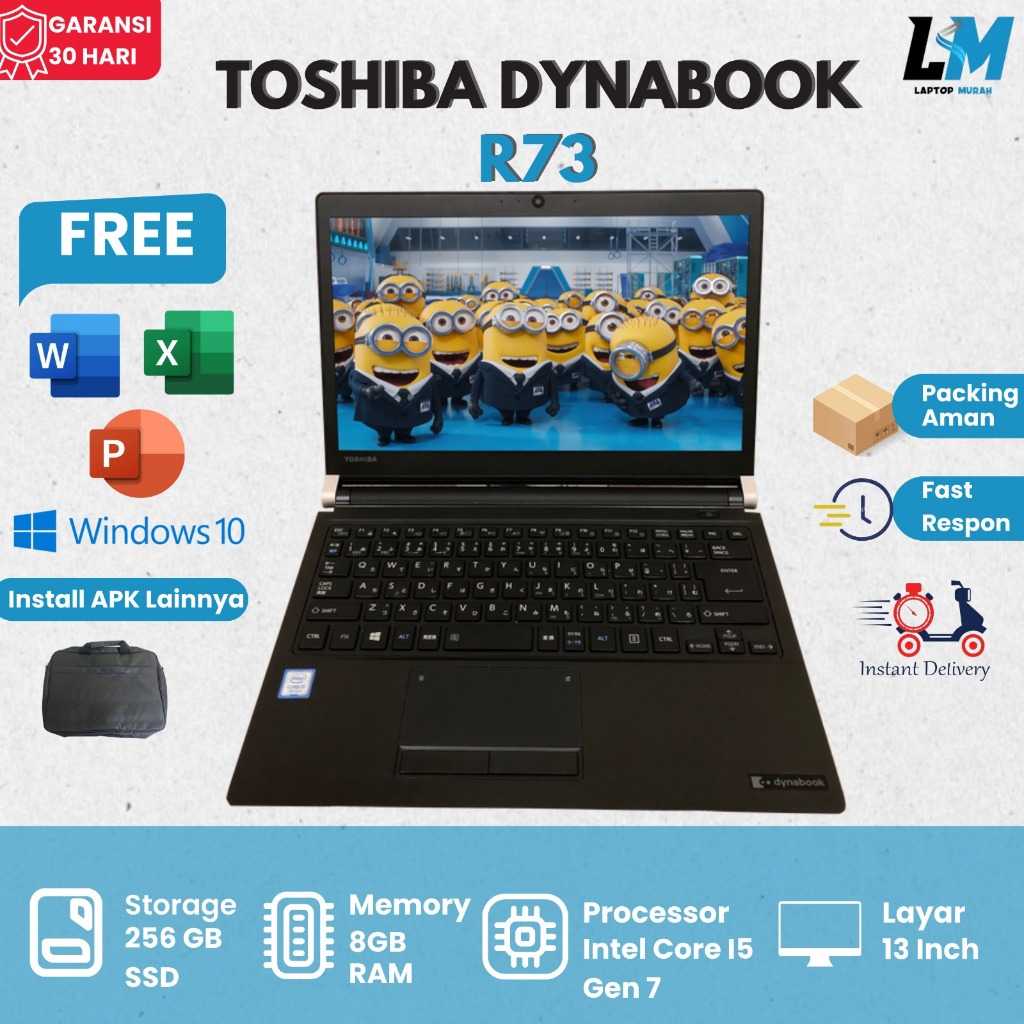 【快適】dynabookR73/M i5 8GB SSD256GB Office Toshiba Dynabook R73-8 GB -256 GB HDD-laptop -