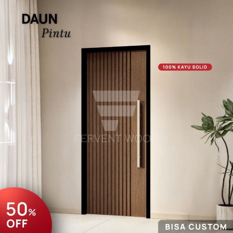 FERVENT WOOD Daun Pintu Solid Kayu Mahoni Oven