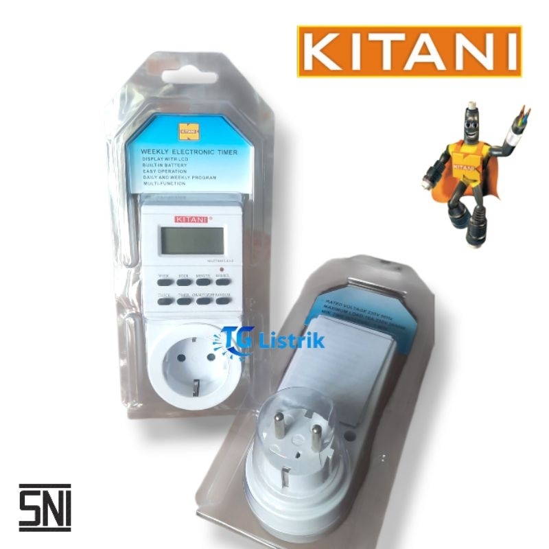 Jual Timmer Timer Digital Kitani 24 jam Timer Stop Kontak Otomatis ON ...