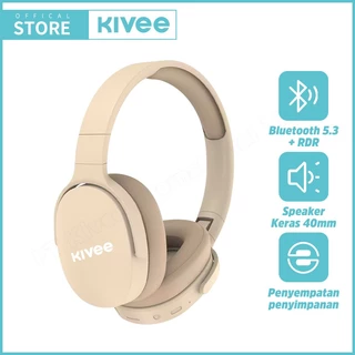 (HOT)KIVEE Headphone Bluetooth 5.3 KV-TW144 Wireless + wired 3.5mm dual mode Music 9D HIFI Original