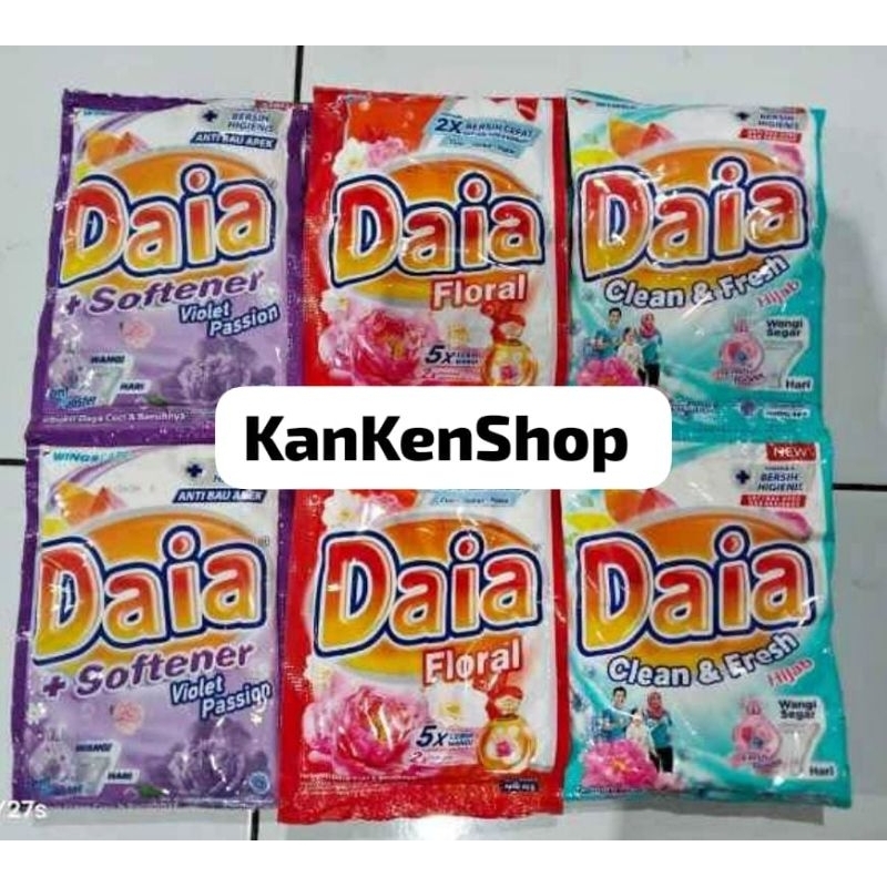 Jual DAIA renteng 46gr sachet ( 1 renteng 6pcs) | Shopee Indonesia