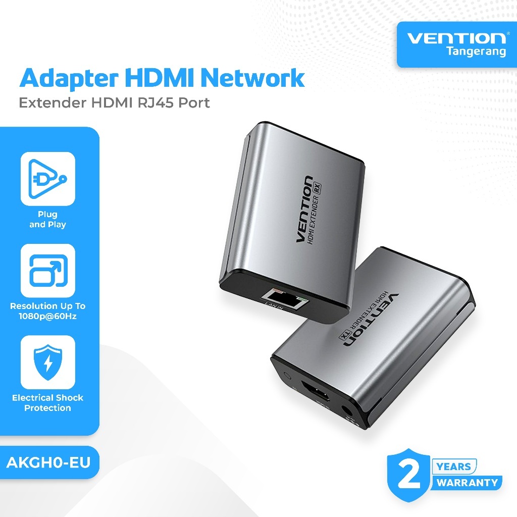 Jual VENTION AKGH0-EU HDMI Extender via Kabel LAN RJ45 up to 50M 50 ...