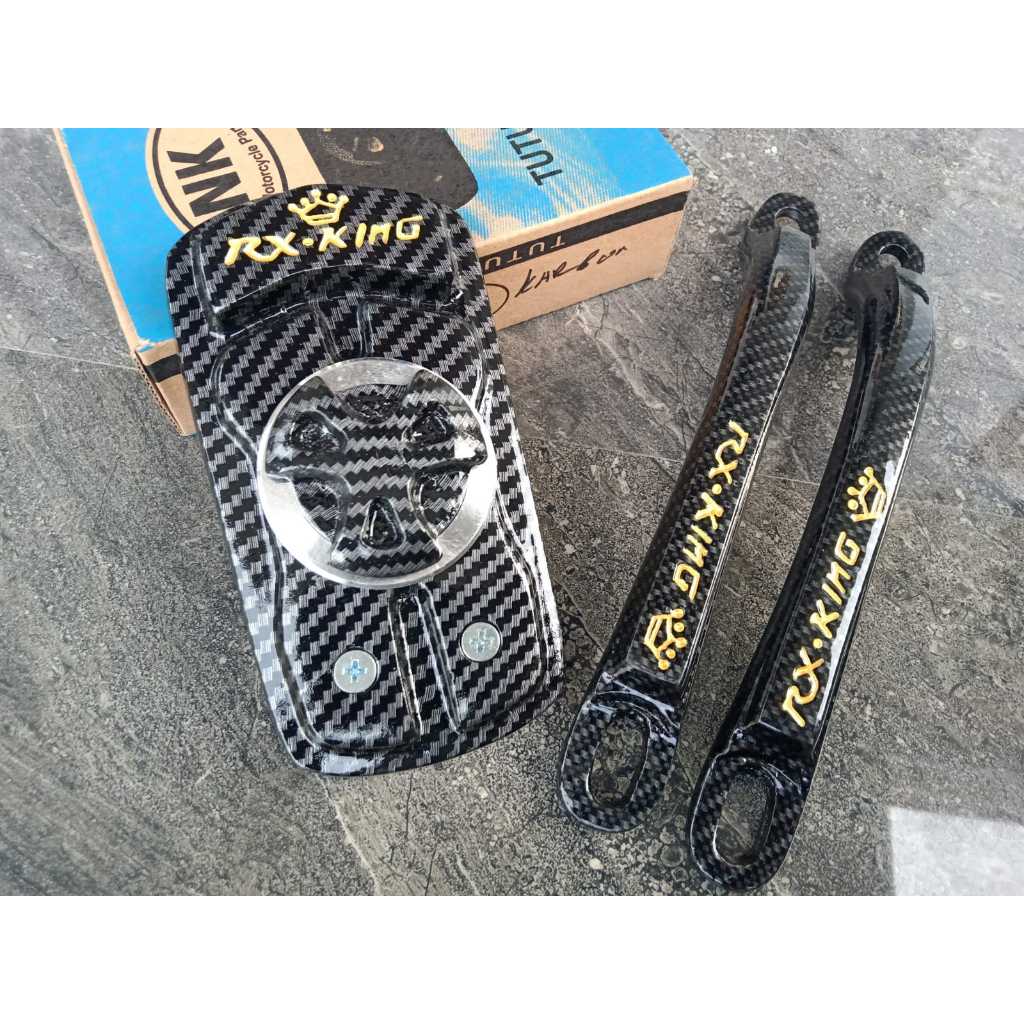 Jual tutup tangki rx king karbon + behel samping rx king karbon ...