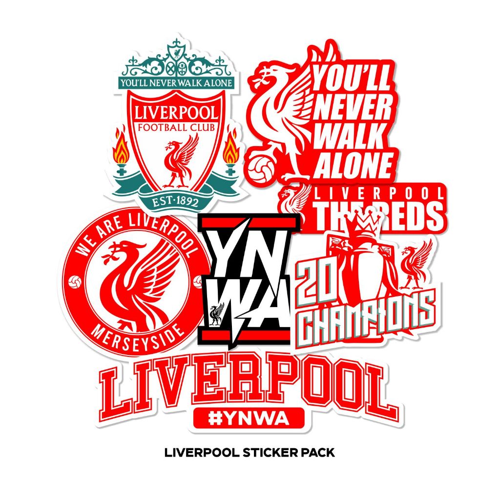 Jual Stiker pack Liverpool sticker estetik vinyl ukuran besar laminasi ...