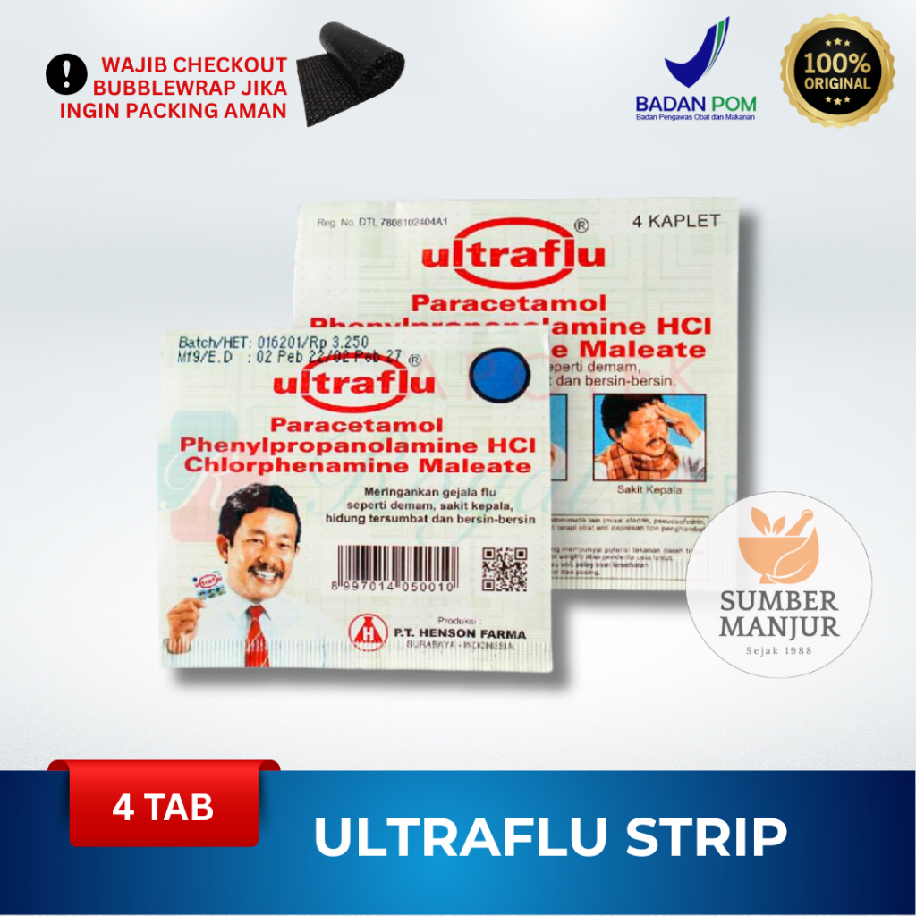 Jual ULTRAFLU STRIP ISI 4 KAPLET | Shopee Indonesia