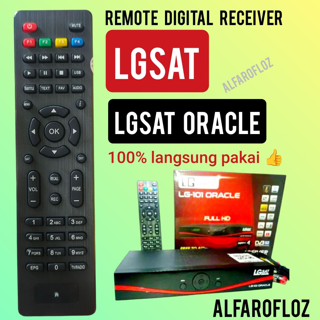 Jual Remote digital receiver LGSAT ORACLE remot stb set top box ...