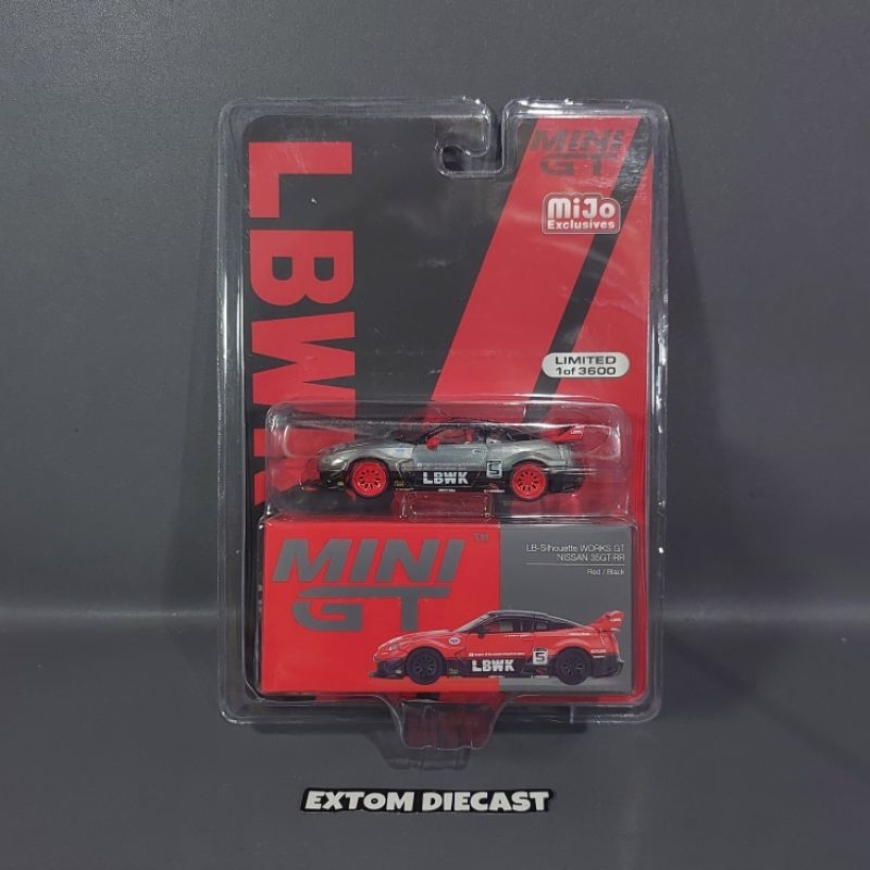 Jual Mini GT 324 Nissan Skyline R35 LBWK Red / Black Chase | Shopee ...