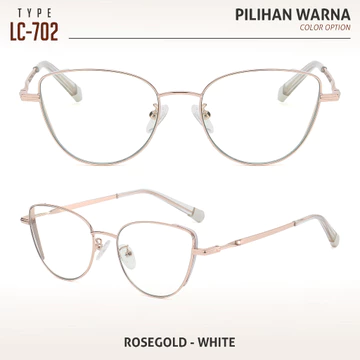 Colore.In Kacamata Cat Eye Photocromic Anti Radiasi Minus Fashion Wanita LC702 WB601 WB605 WB612