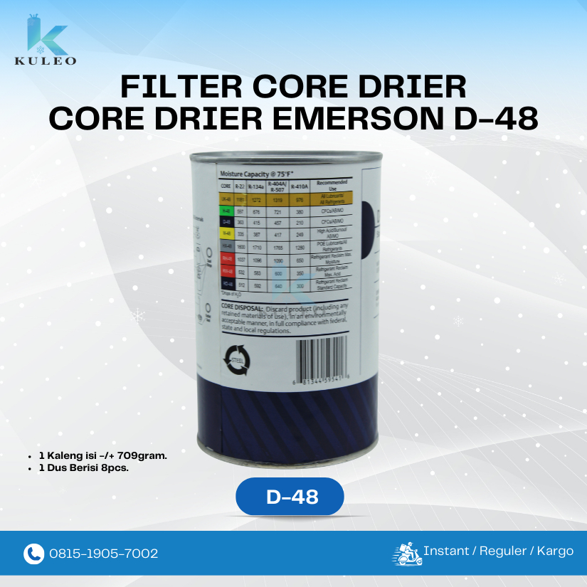 Jual Filter Core Dryer Emerson D-48 / filter drier d48 | Shopee Indonesia