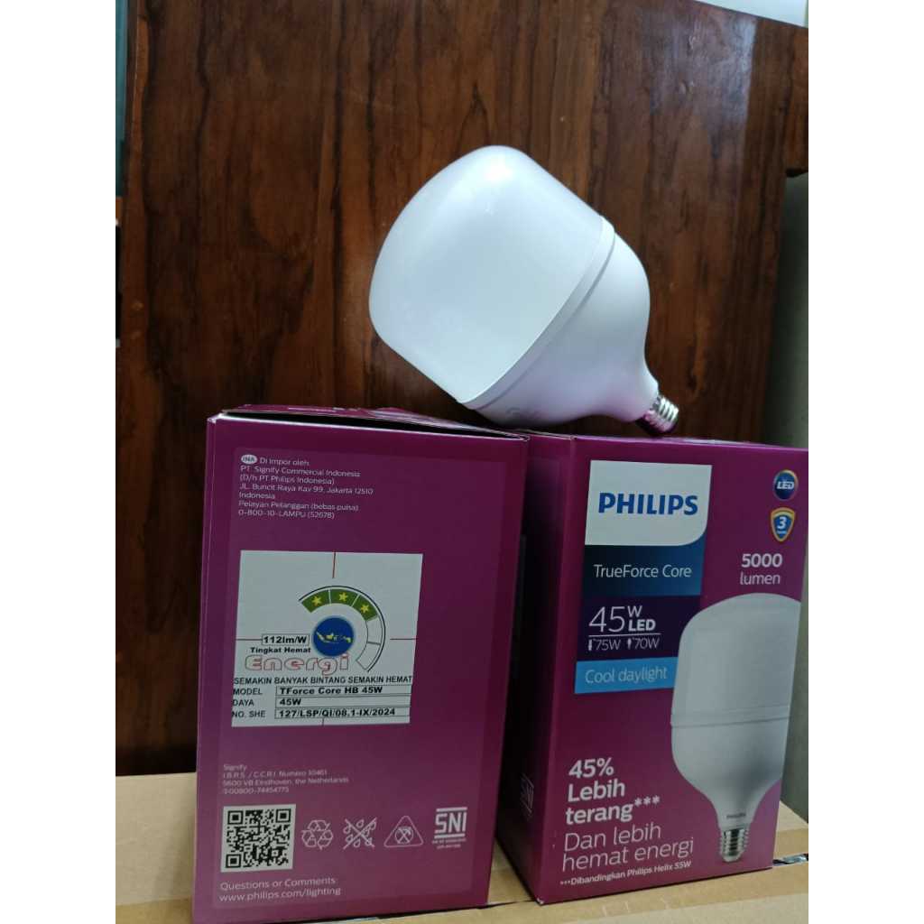 Jual Philips Lampu LED TrueForce LED 45W 45Watt 45 Watt Putih Jumbo ...