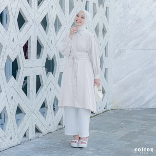 Cotton Inch - Zalindra Tunik Kemeja Atasan Wanita | Sarimbit Series Family Set