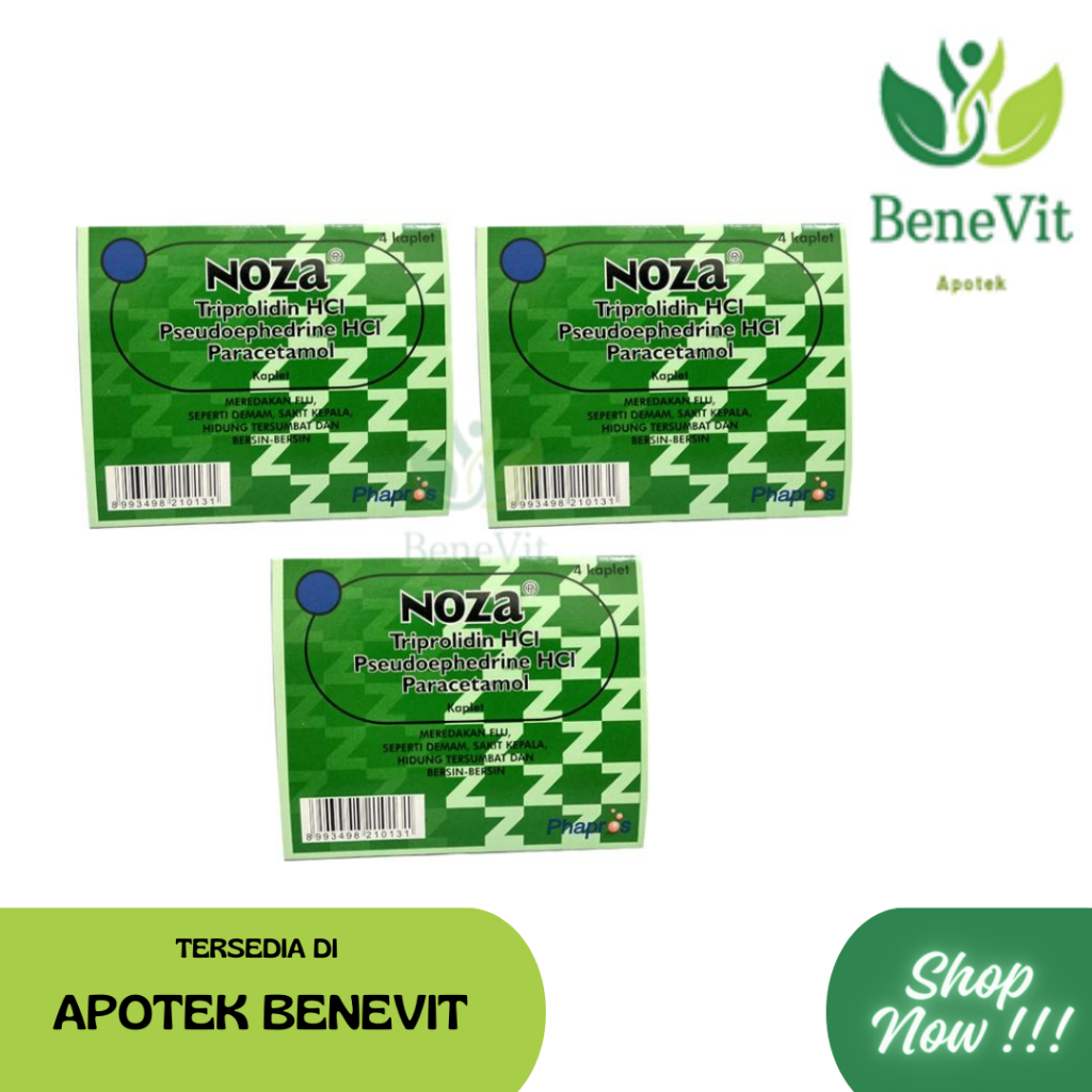 Jual NOZA KAPL 4'S - MEREDAKAN FLU & PILEK | Shopee Indonesia
