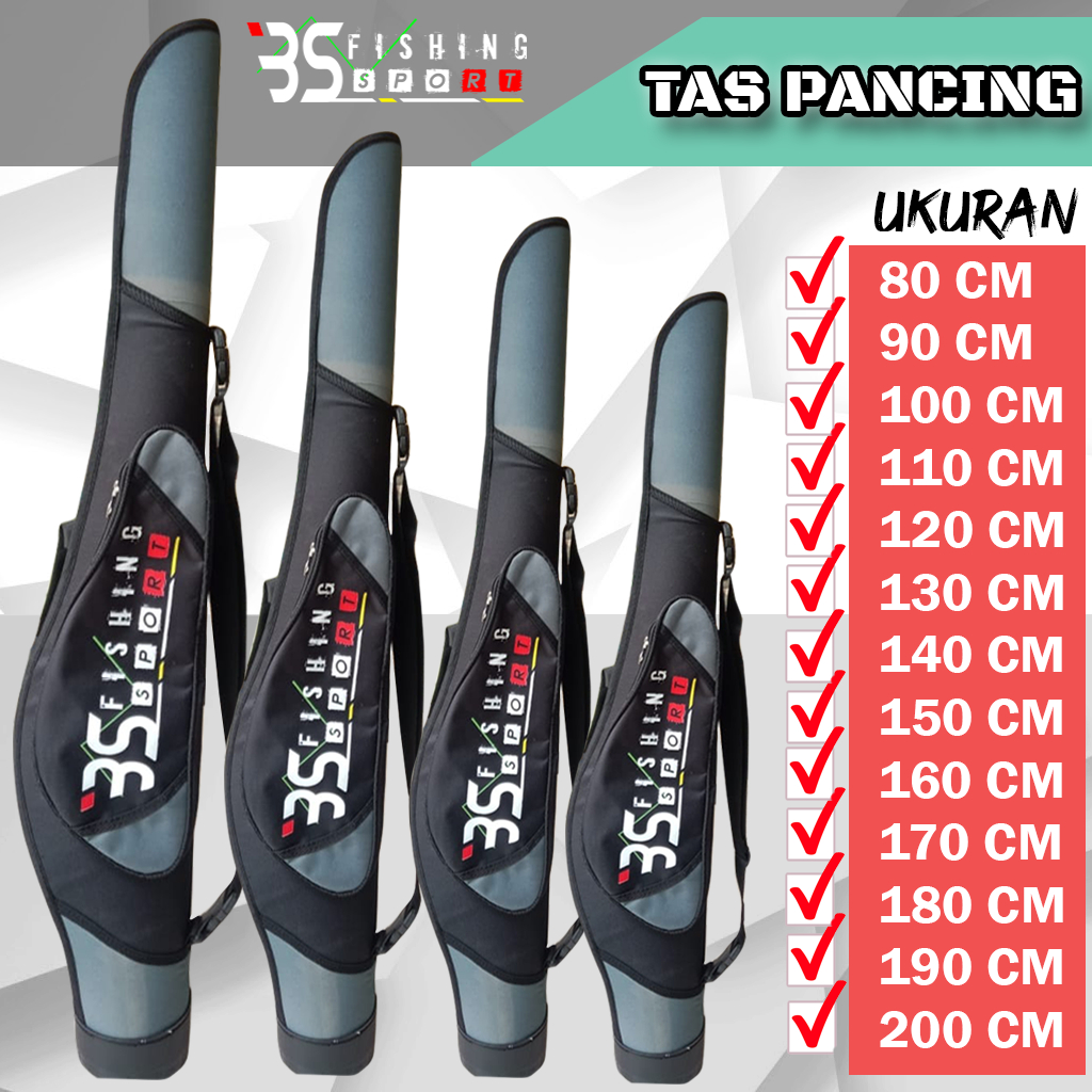 Jual tas pancing anti air 3 - 4 joran ukuran 80cm - 200cm fiber ...