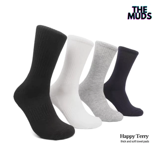 THE MUDS - Kaos Kaki Happy Terry Oldschool Motif Polos/Basic