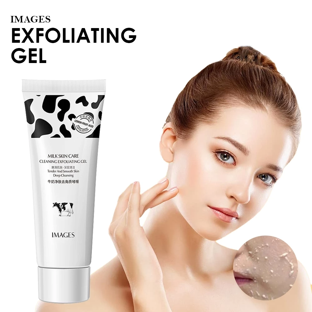 Images Milk Peeling Gel Pengelupasan Pemutih Mencerahkan Mengangkat Sel Kulit Mati | AutoStock