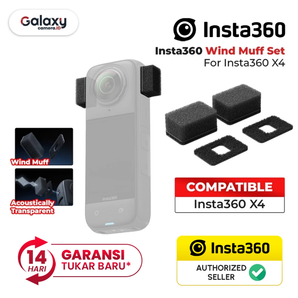 Jual Insta360 X4 Mic Wind Muff Set For Insta 360 X4 Microphone Camera ...