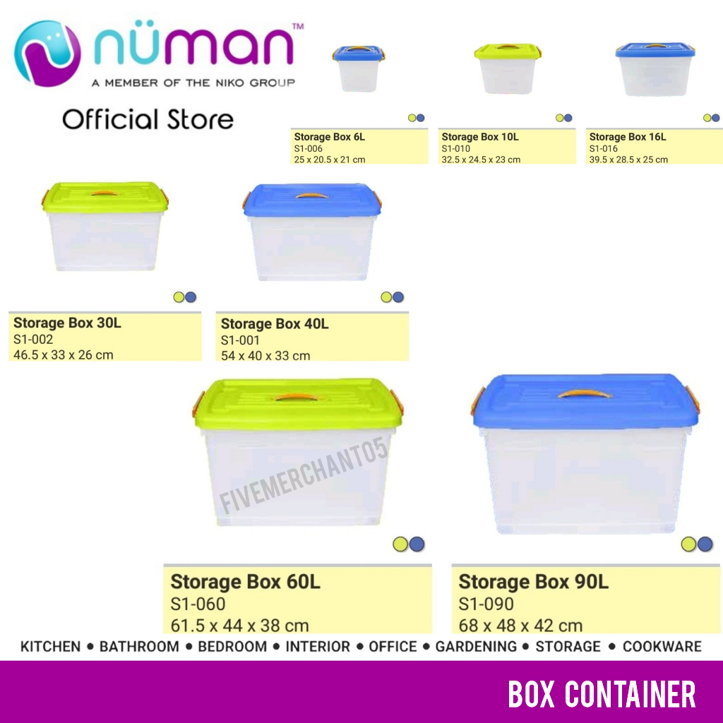 Jual Box Container Numan S1-002 30 Liter CB 30 L Kontainer Plastik ...