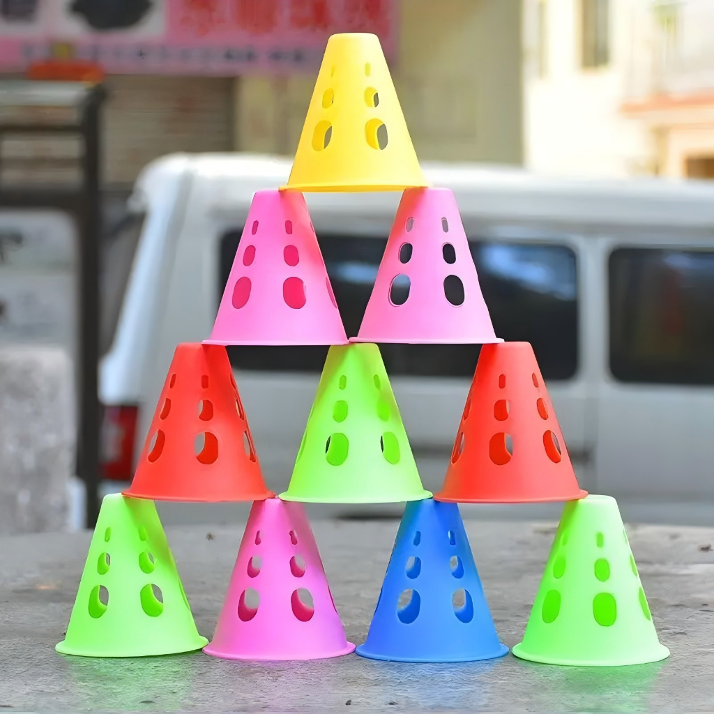 Jual 10/20pcs Cone Sepatu Roda Warna Kerucut Marker Cone Sepatu Roda ...