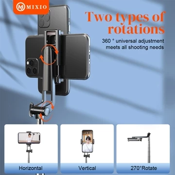 MIXIO A33 80CM Tongsis Bluetooth Selfie Stick Tripod Super Mini For Smartphone