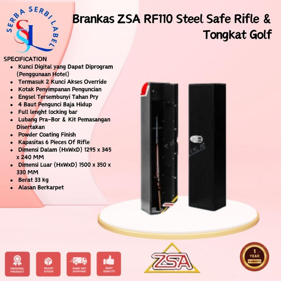 Jual Brankas ZSA RF110 Steel Safe Rifle & Tongkat Golf | Shopee Indonesia
