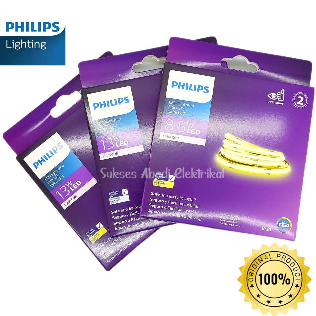 Jual Lampu Led Strip Philips LS161 COB 24V Led Light Strip | Shopee ...