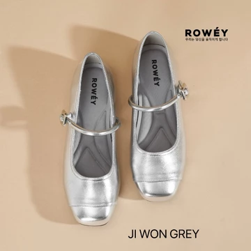 Rowey Sepatu Flat Wanita Korea Kyoto Kulit Anti Slip