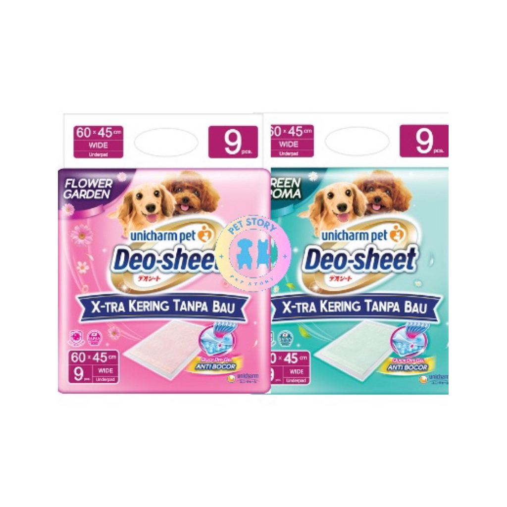 Jual Unicharm Deo Sheet Perlak Anjing Dog Uk 60x45cm Wide isi 9 Lembar ...