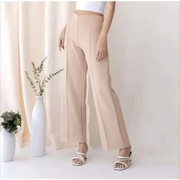 Celana Kulot Scuba Premium Zipper Cullote Scuba Jumbo Celana Kantor Wanita