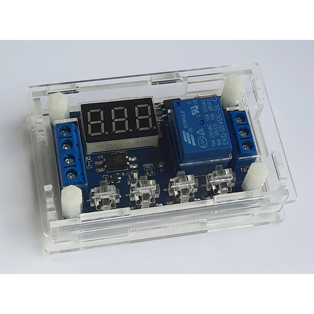 Jual paket delay timer + casing sudah di rangkai pengatur detik menit ...