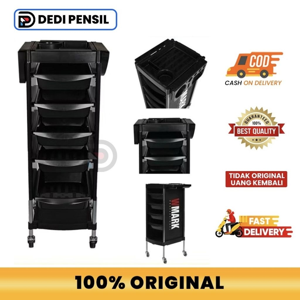 Jual RAK TROLLEY MINIMALIS SALON BARBERSHOP PANGKAS RAMBUT TROLI SALON ...