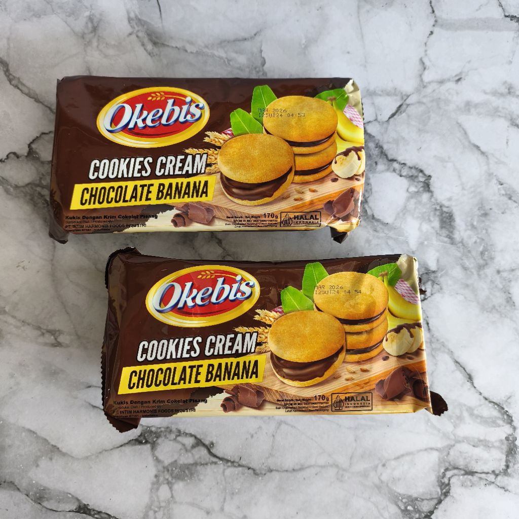 Jual Okebis Cookies Cream Netto 180gram | Shopee Indonesia