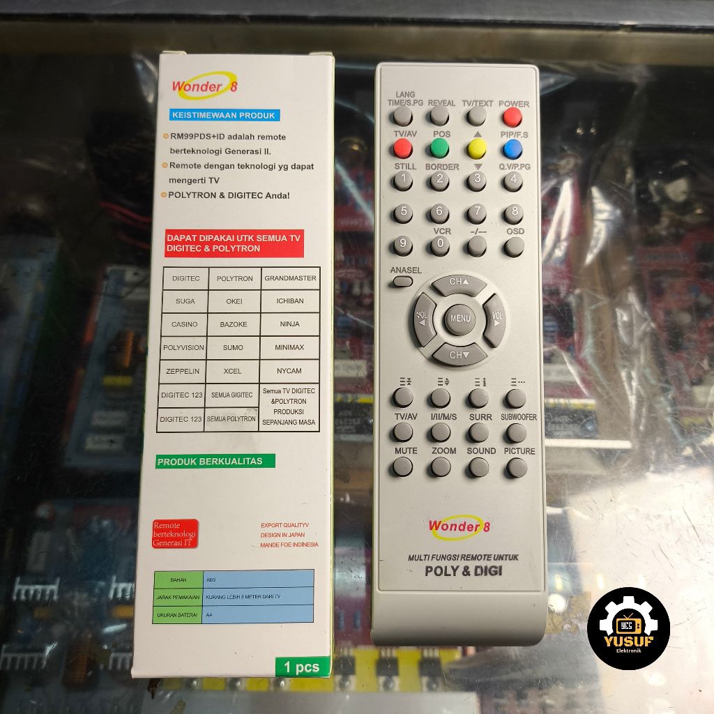 Jual REMOTE TV TABUNG POLYTRON DIGITEC MULTIFUNGSI WONDER 8 | Shopee ...