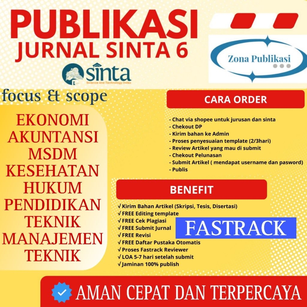 Jual Paket Fastrack Sinta 6 Publikasi Jurnal Nasional | Shopee Indonesia