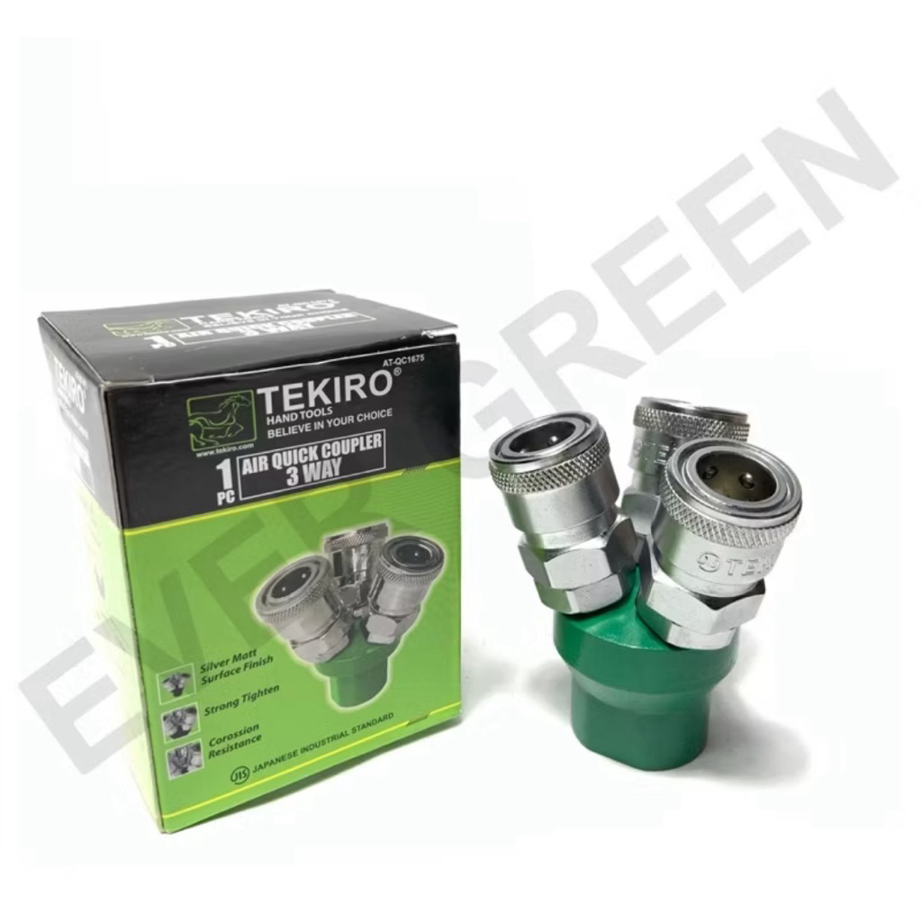 Jual Air Quick Coupler 3 Way Tekiro Kupler Kopler Kompressor Cabang 3 ...