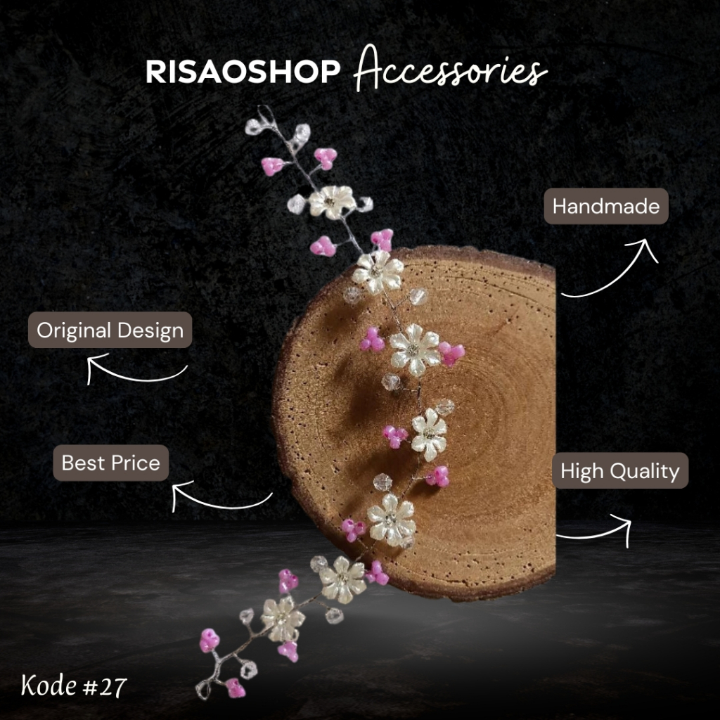 Jual Headpiece | bando | bandana manik manik | mahkota tiara rambut ...