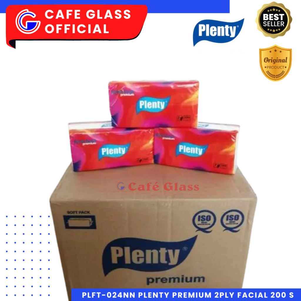 Tissue Plenty Premium - Tisu Kering 200 Sheets - Tisu Wajah Tebal Plenty