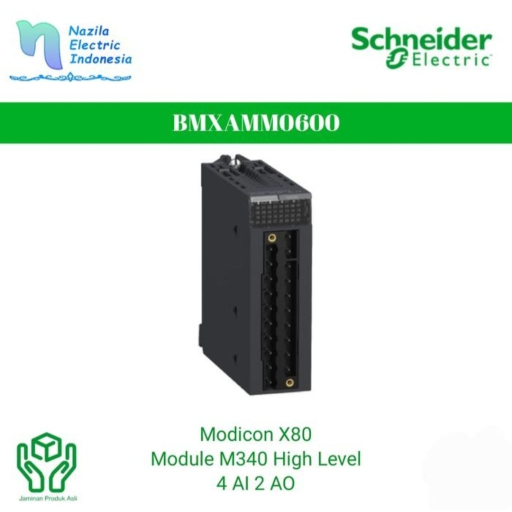 Jual Schneider BMXAMM0600 Analog I/O Module X80 4 AI 2 AO Original ...