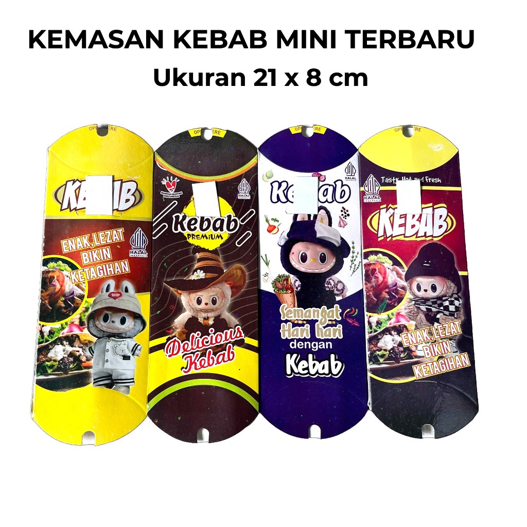 Jual Kemasan kebab Mini isi 100 Pcs dengan tarikan ukuran 21 x 8 cm ...