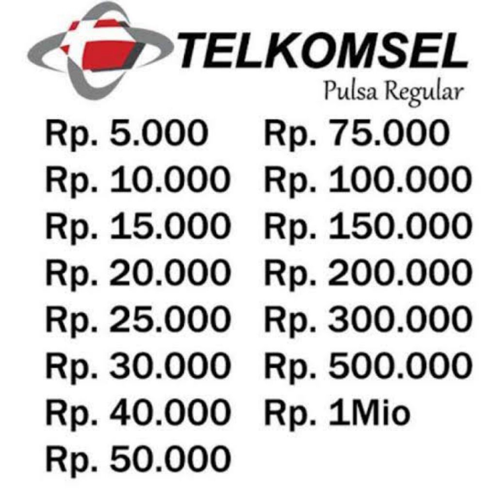 Jual Telkomsel Pulsa Terlengkap & Harga Terbaru Juni 2026 | Shopee ...