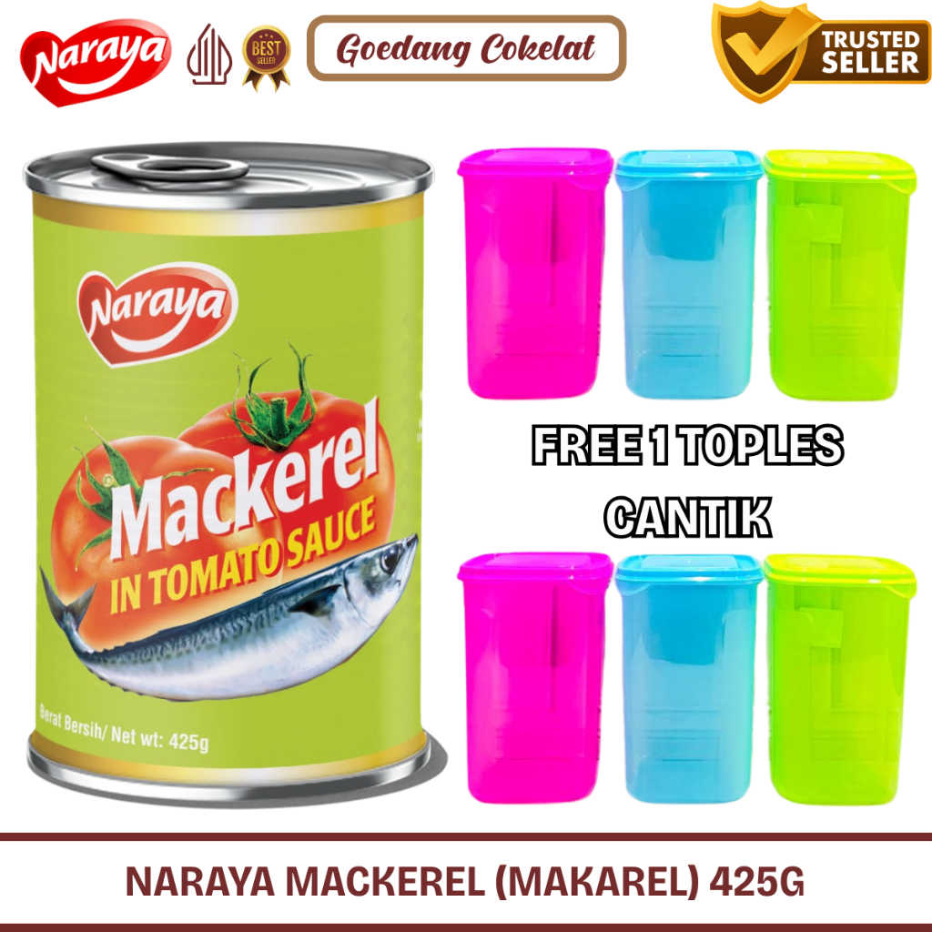 Jual YUMMY! Naraya Mackerel In Tomato Sauce 425g / Sarden Ikan Makarel ...
