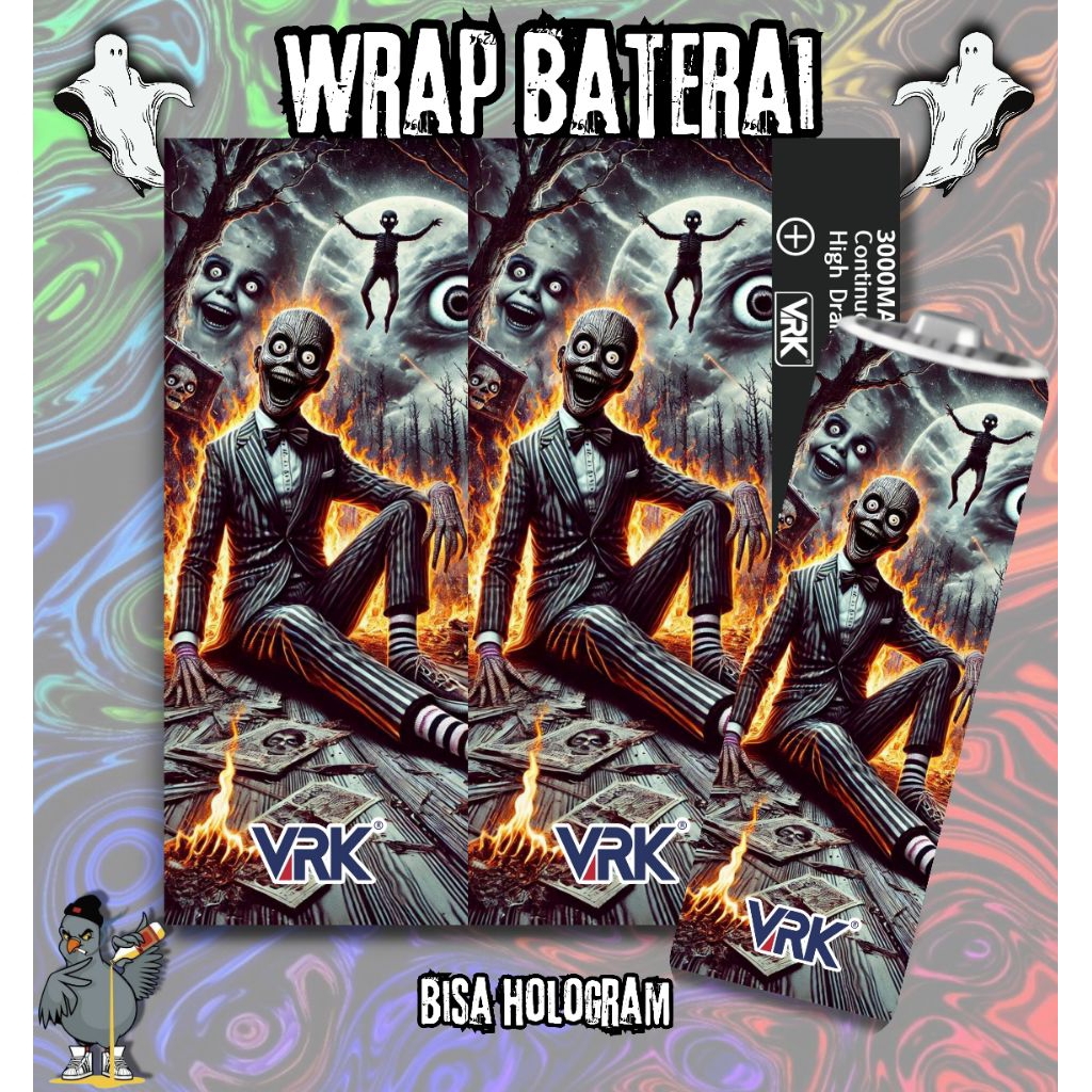 Jual Stiker Wraps Baterai 18650 VRK Jpg Full Desain Termurah Untuk ...