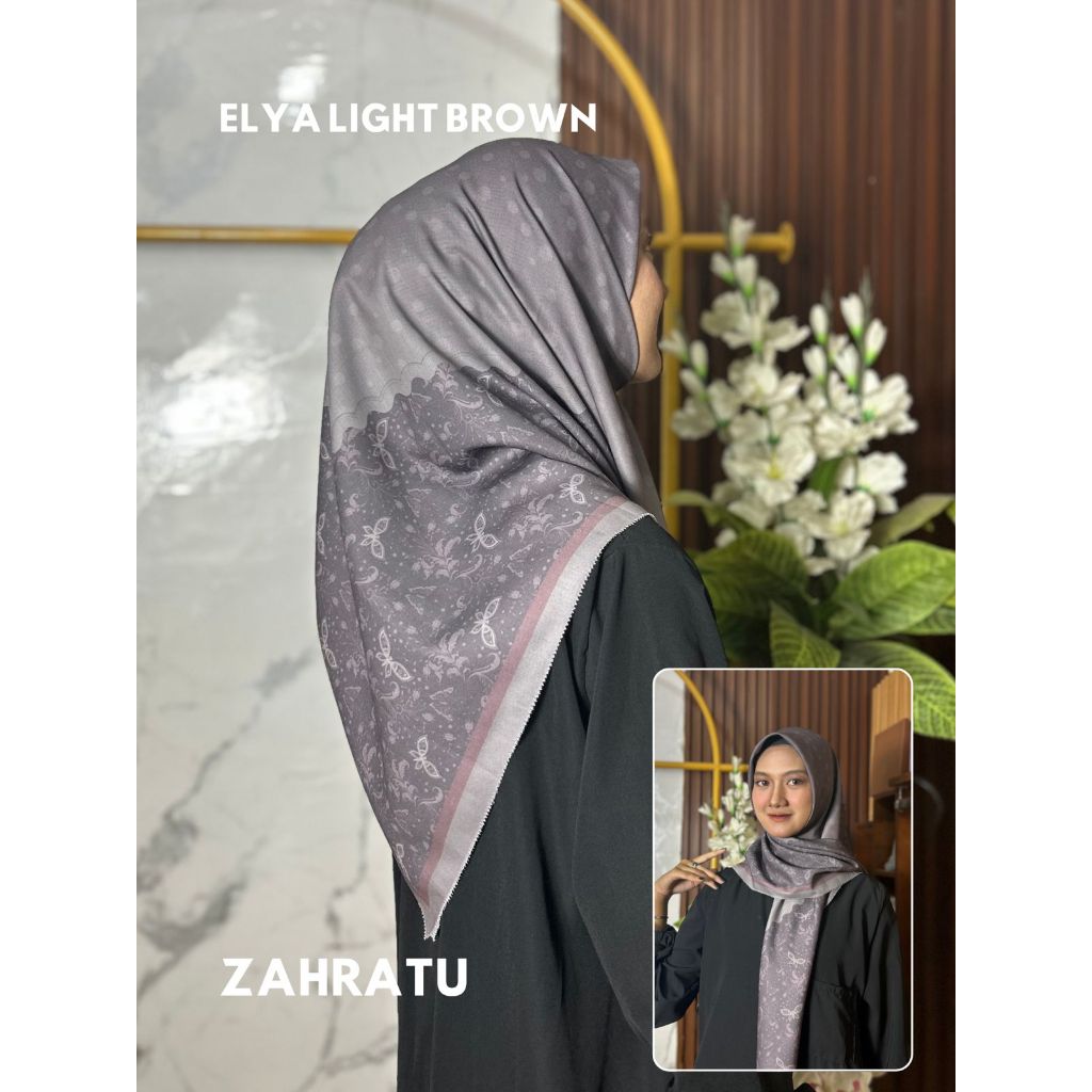 Jual ZAHRATU Hijab Kerudung Voal Segi Empat Premium / jilbab