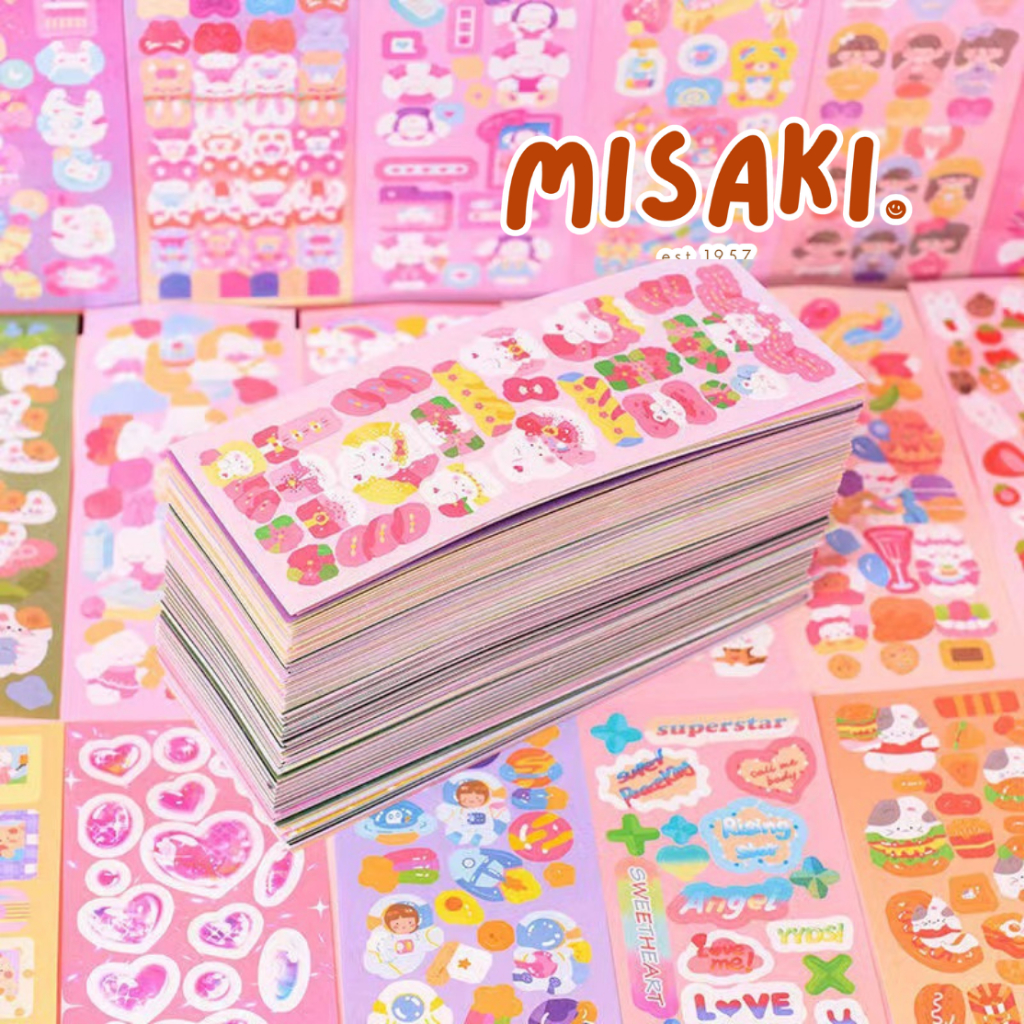 Jual 100/200 Lembar Stiker Laser Lucu Shiny Sticker DIY Journal Hias ...