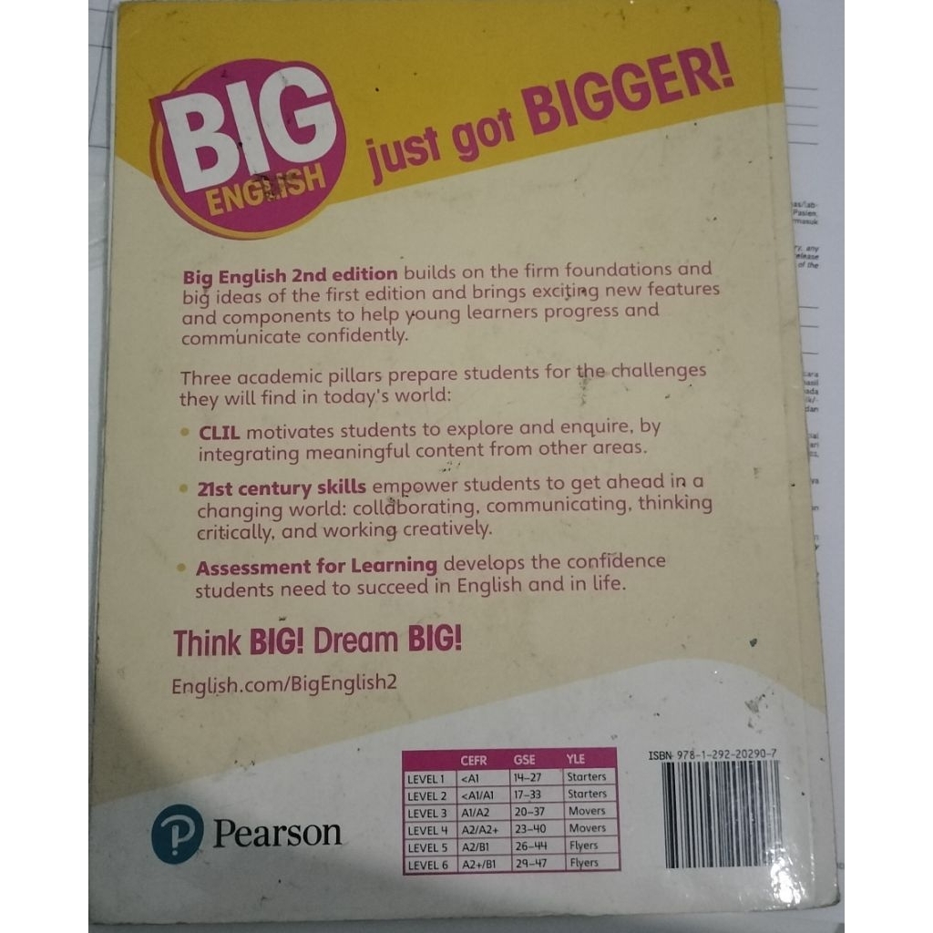 Jual Buku Big English Pearson 2nd edition student's book | Shopee Indonesia