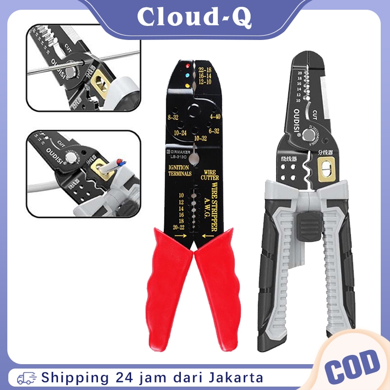 Jual Tang Crimping Tool Tang Wire Stripper Tukang Listrik Multifungsi ...