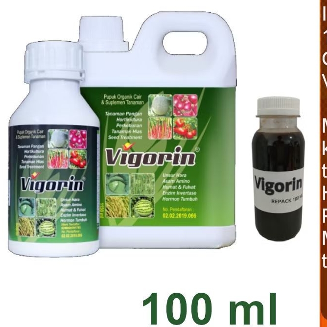 Jual Vigorin 100 ml Pupuk Organik Cair Plus Mikro Komplek | Shopee ...