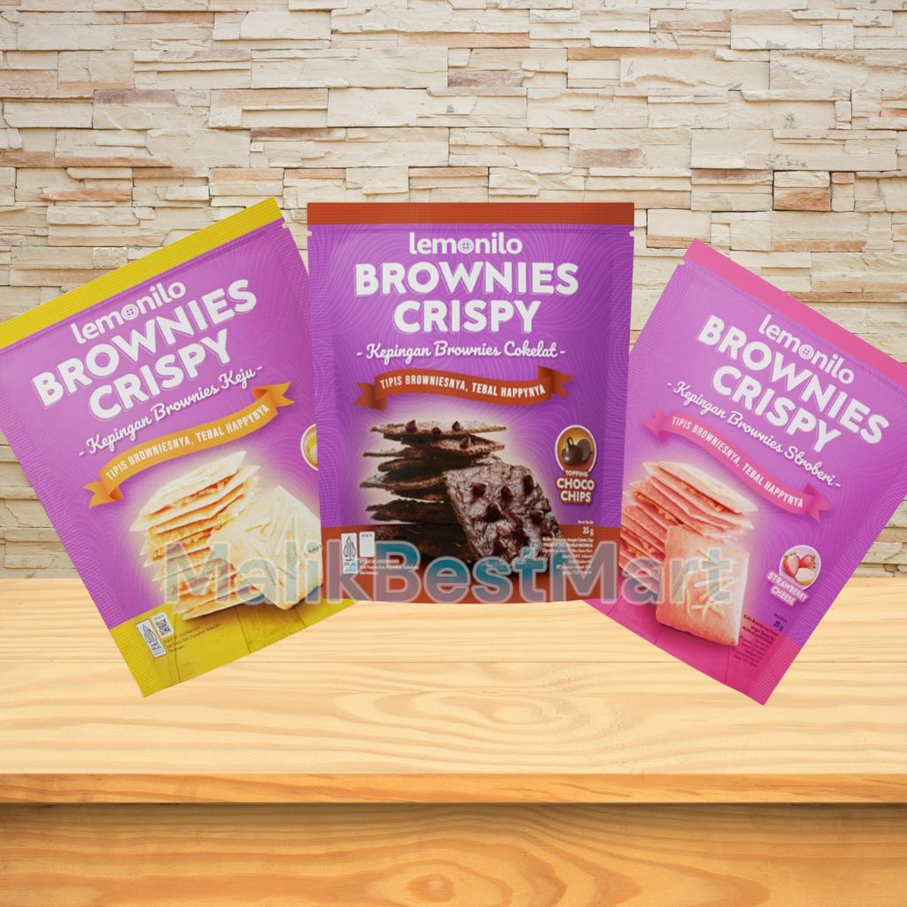 Jual Lemonilo Brownies Crispy Keju | Coklat | Strawberry 35g | Shopee ...